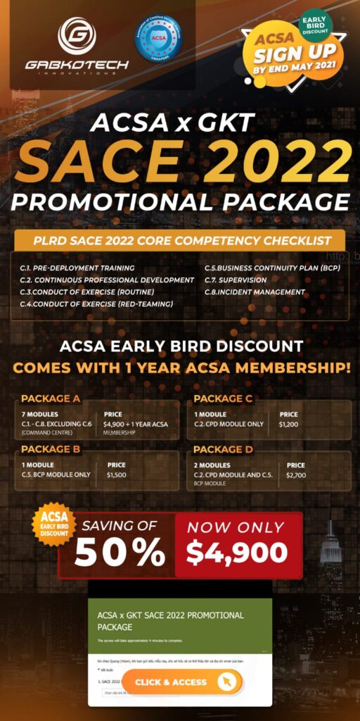 SACE 2022 promotional package