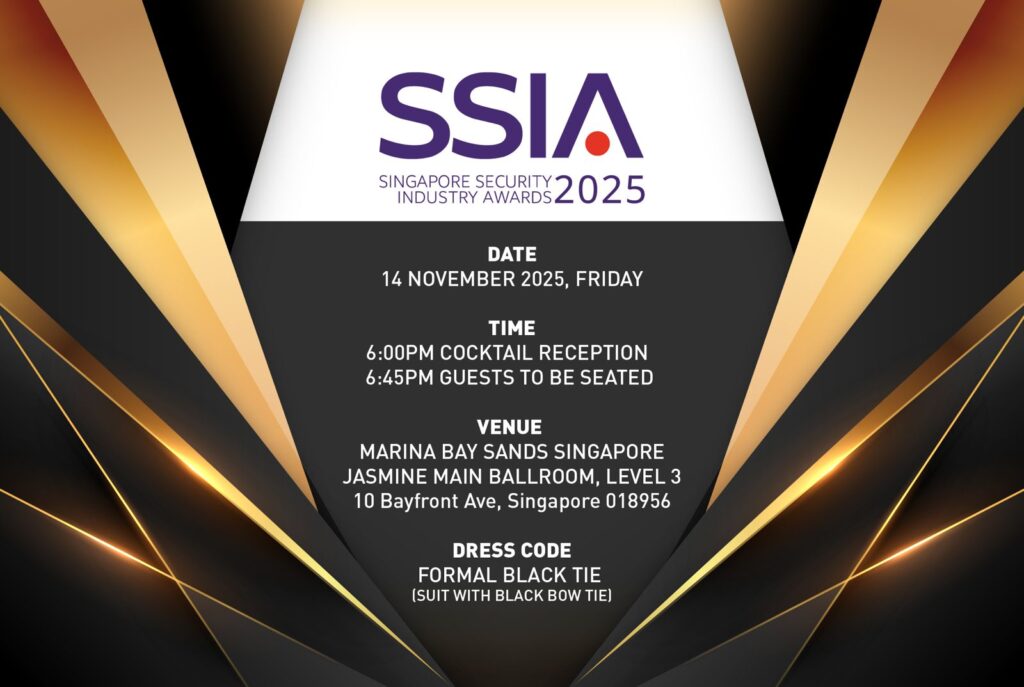 Singapore Security Industry Awards 2025 event showcasing industry leaders and award recipients in Singapore’s security sector.